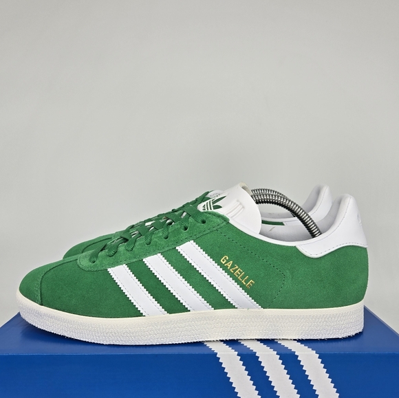 New adidas Originals Gazelle Green White Men's Shoes Size 10 - Picture 1 of 9